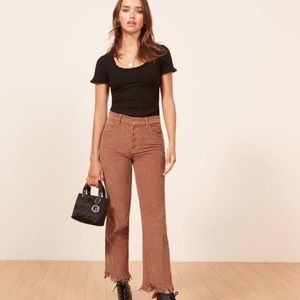 Reformation Jessie Corduroy Pants